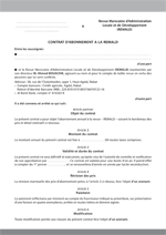 Contrat d'abonnement